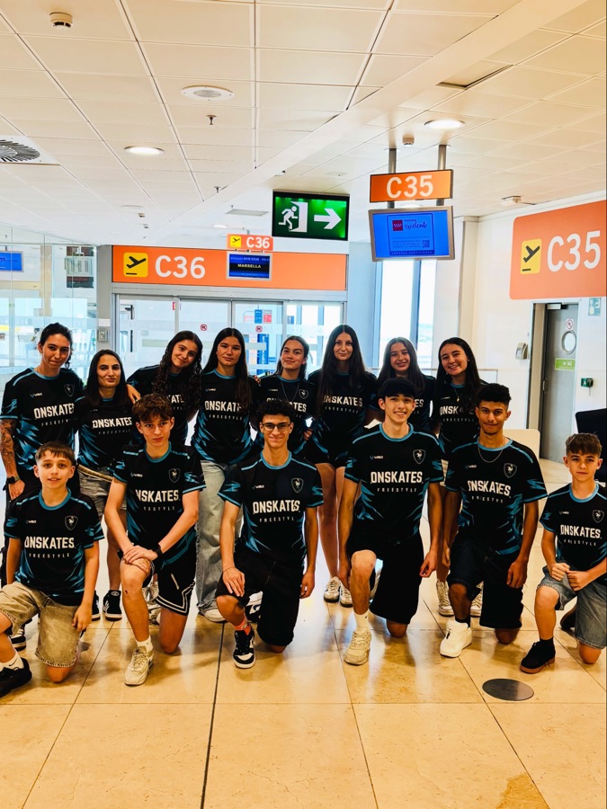 Publicación de Instagram de Onskates sobre su viaje a Milán, Hero Battle Cup 2026